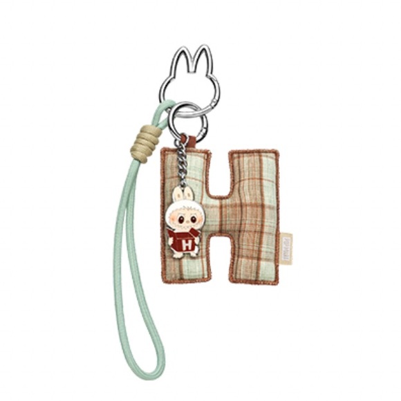 Letter “H” - Labubu Pop Mart The Monsters Pin for Love Letter Keychain - Picture 1 of 8